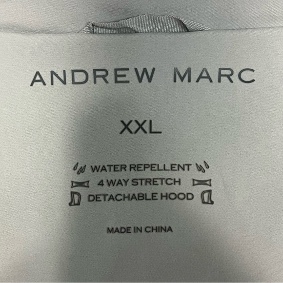 ANDREW MARC Long Softshell Utility Jacket Water Repellent XXL Utility Essential - Picture 7 of 7